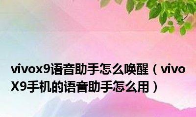 如何利用vivo手机助手唤醒手机的隐藏功能（探索vivo手机助手的神秘功能）